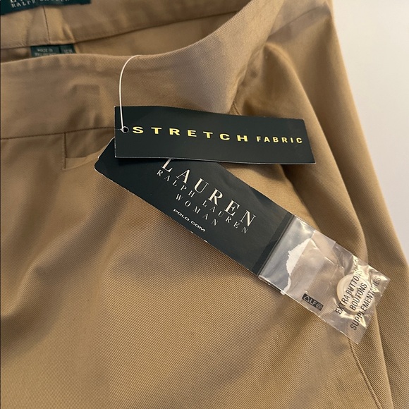 Lauren Ralph Lauren Tan Khaki Classic Quiet Luxury Straight Leg Chino Pants 16W - Picture 6 of 6